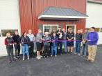 Ribbon cutting ceremony for Addison County Alignment and Repair in New Haven, VT